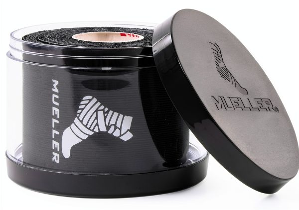 Mueller Kinesiology Therapeutic Tape Black 20-Count Pre-Cut Strips-4