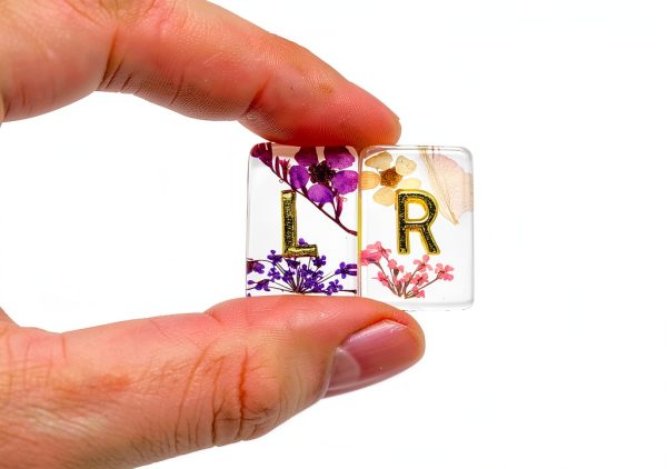 RadixGlitter X-Ray Flower Markers with RADIXGRIP Adhesive Purple Resin-3