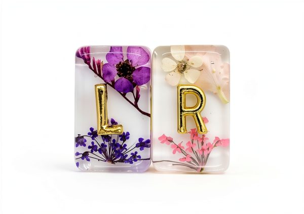 RadixGlitter X-Ray Flower Markers with RADIXGRIP Adhesive Purple Resin-0