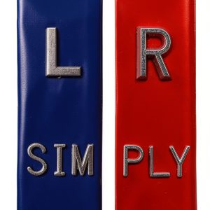 Simply Markers Aluminum Sideless Marker Set – Blue & Red 2.25" L-0