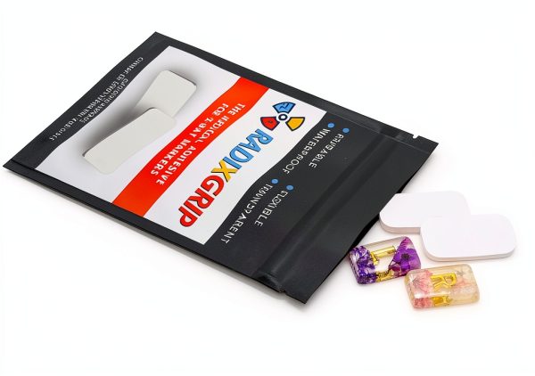 RadixGlitter X-Ray Flower Markers with RADIXGRIP Adhesive Purple Resin-2