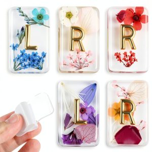 Jetec Flower Resin X Ray Marker Set 6 Piece with Lead L R Letters-0
