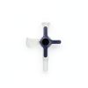 Hynec 3-Way Luer Lock Stopcock 4.0mm Polycarbonate Valve 20-Pack-0