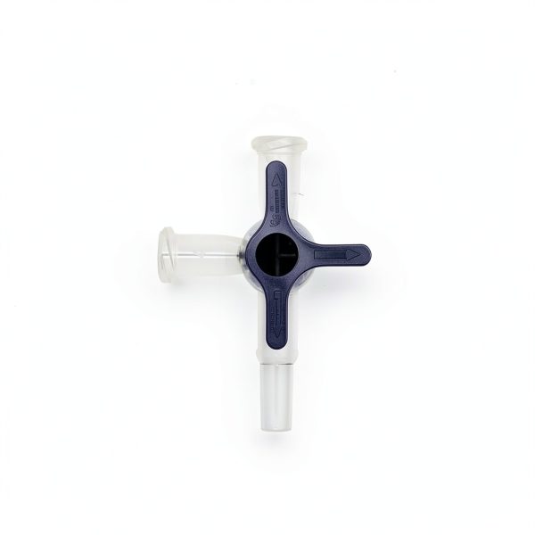 Hynec 3-Way Luer Lock Stopcock 4.0mm Polycarbonate Valve 20-Pack-0