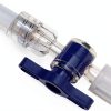 6PCS Luer 2 Way Valves Disposable Dual Port Stopcocks 2.11 x 0.71 inches Controls Liquid and Gas Flow Direction For School Projects Amateur DIY Experimental Research Projects-2