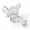 2-Way Stopcock TODA Fluid Control – Female Luer Lock PP, 25 Pack Clear-0