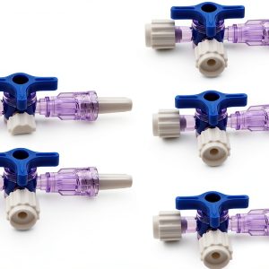 Aseptic Packaging Tee Valve KKUANG 5‑Piece Luer Stopcock Set for DIY-0