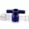 6PCS Luer 2 Way Valves Disposable Dual Port Stopcocks 2.11 x 0.71 inches Controls Liquid and Gas Flow Direction For School Projects Amateur DIY Experimental Research Projects-3