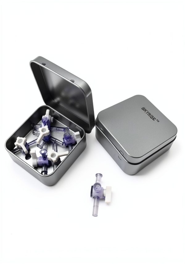 SKYRISE 5pcs Disposable Medical 3 Way Valve Stopcocks Polycarbonate-1