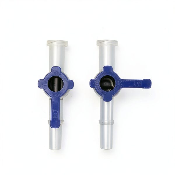 Hynec 2-Way Luer Lock Stopcock, 5/32" 4.0mm Multi-Purpose Valve for Lab Equipment, School Projects & DIY Experiments (20-Pack)-1