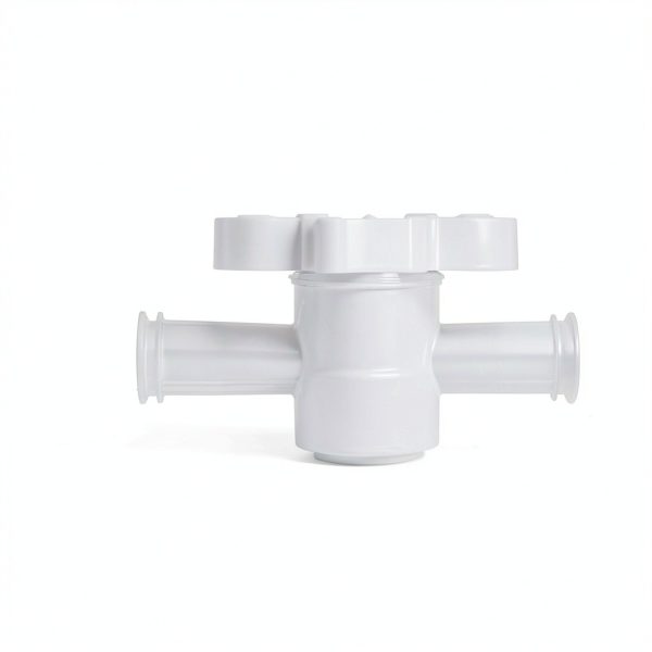 2-Way Stopcock TODA Fluid Control – Female Luer Lock PP, 25 Pack Clear-1