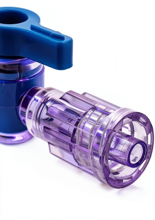 QWORK 3-Way Stopcocks Luer Connection Sterile 20 Pack Blue-4