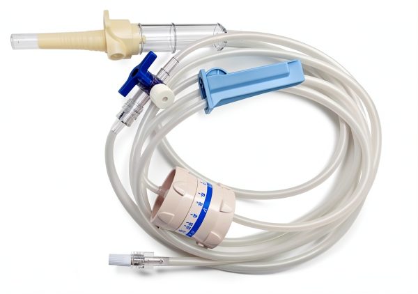 25 packs: Flow Regulator I.V. Set(20DP/ML Luer Lock) with 3-way STOPCOCK, Clear-0
