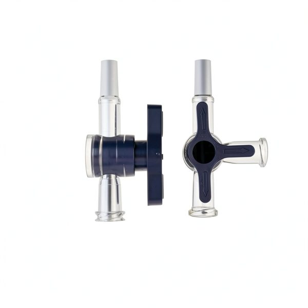 Hynec 3-Way Luer Lock Stopcock 4.0mm Polycarbonate Valve 20-Pack-4