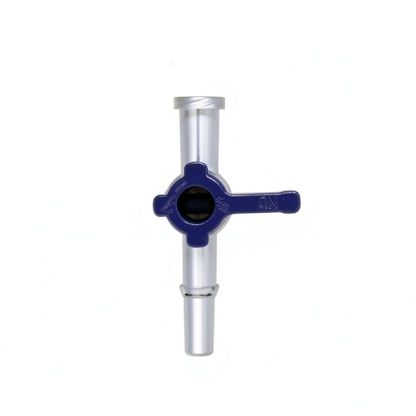 Hynec 2-Way Luer Lock Stopcock, 5/32" 4.0mm Multi-Purpose Valve for Lab Equipment, School Projects & DIY Experiments (20-Pack)-0