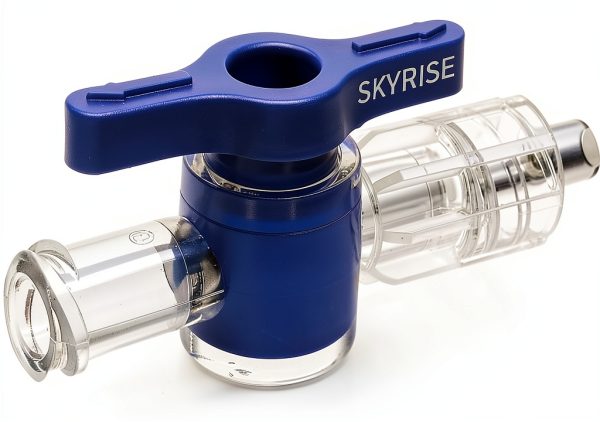 SKYRISE 5pcs Disposable Medical 3 Way Valve Stopcocks Polycarbonate-0