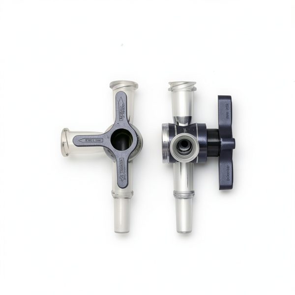 Hynec 3-Way Luer Lock Stopcock 4.0mm Polycarbonate Valve 20-Pack-5