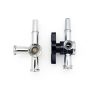 Hynec 3-Way Luer Lock Stopcock 4.0mm Polycarbonate Valve 20-Pack-3