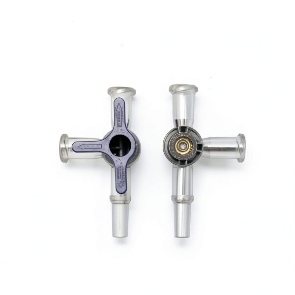 Hynec 3-Way Luer Lock Stopcock 4.0mm Polycarbonate Valve 20-Pack-6
