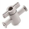 2-Way Stopcock with Luer Connection, Female Luer Ends, PP Material, 100-Pack-2