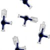 5Pcs 3 Way Stopcocks SHUATI Medical Injection Stopcock Transparent-4