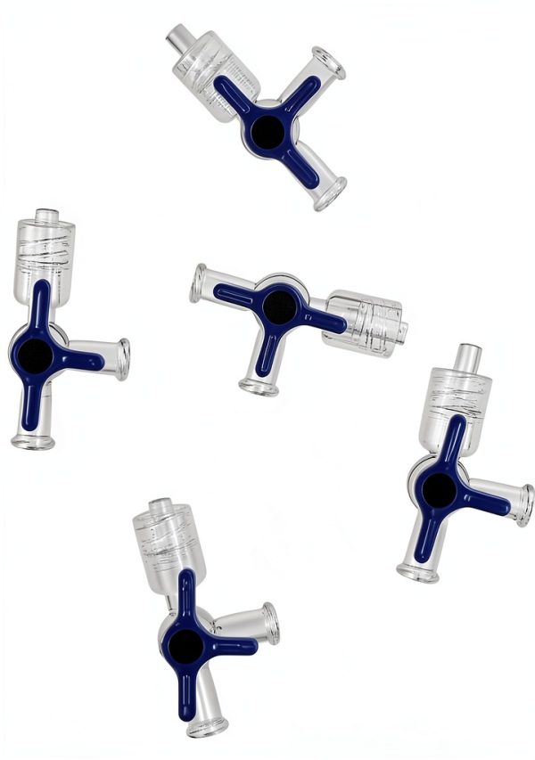 5Pcs 3 Way Stopcocks SHUATI Medical Injection Stopcock Transparent-4