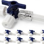 3 Way Stopcocks TICOMI Disposable Luer Lock Pack of 16 Blue-0