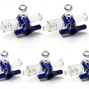 5Pcs 3 Way Stopcocks SHUATI Medical Injection Stopcock Transparent-0