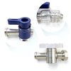 Two Way Stopcock Homaisson Luer Lock 15pcs Blue Handle with Lock Cap-2