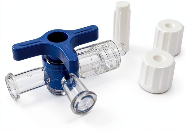 3 Way Stopcocks TICOMI Disposable Luer Lock Pack of 16 Blue-1