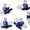 5Pcs 3 Way Stopcocks SHUATI Medical Injection Stopcock Transparent-1
