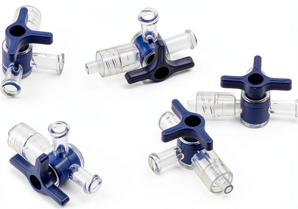 5Pcs 3 Way Stopcocks SHUATI Medical Injection Stopcock Transparent-2