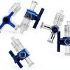 5Pcs 3 Way Stopcocks SHUATI Medical Injection Stopcock Transparent-5